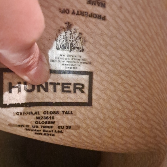 Tall Shiny Black Hunter Boots - Picture 2 of 5